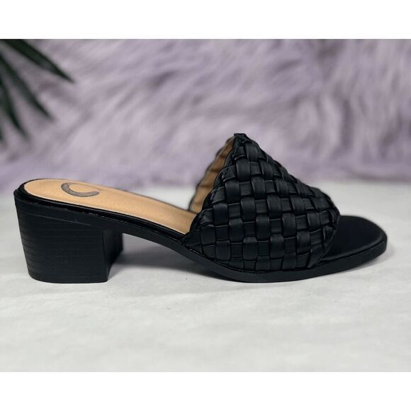 Journee Collection Women's Fylicia Woven Sandals - Black 7.5M - Picture 3 of 8